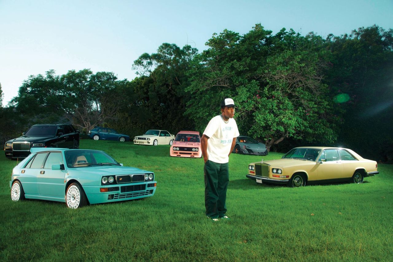 Tyler, the Creator mit seinen Oldtimern