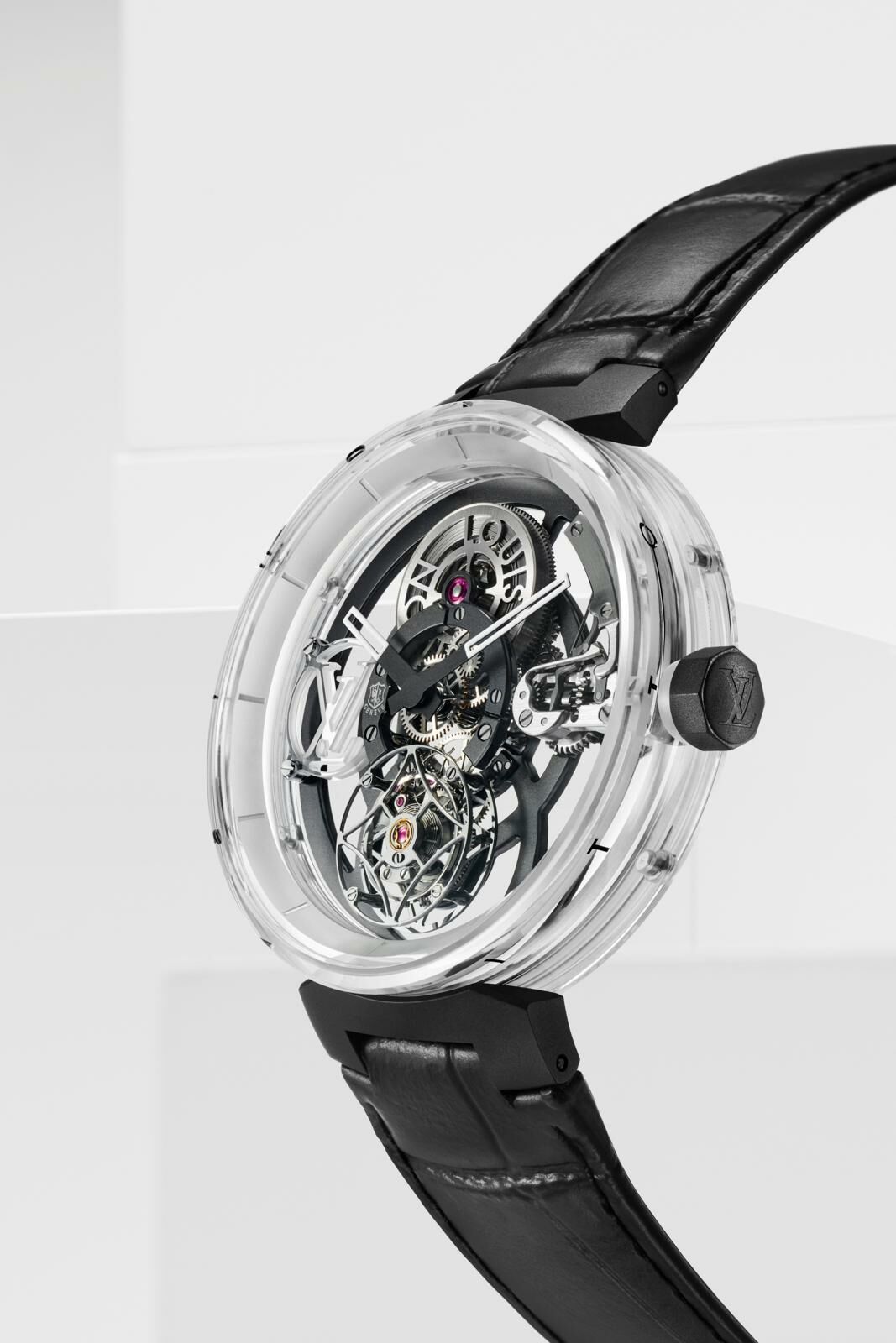 Louis Vuitton Tambour Moon Flying Tourbillon Poinçon de Genève Sapphire