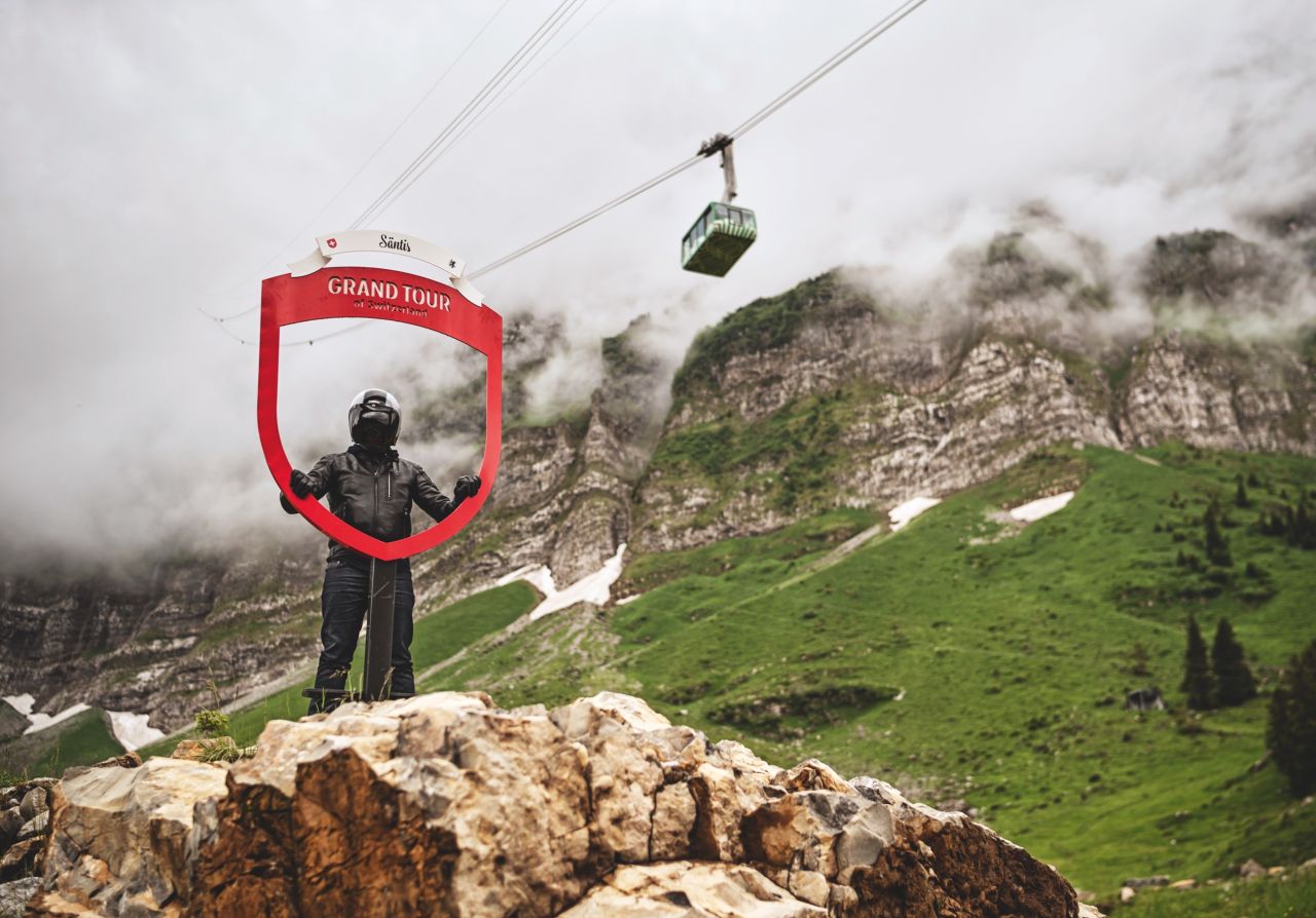 Fotopunkt am Säntis