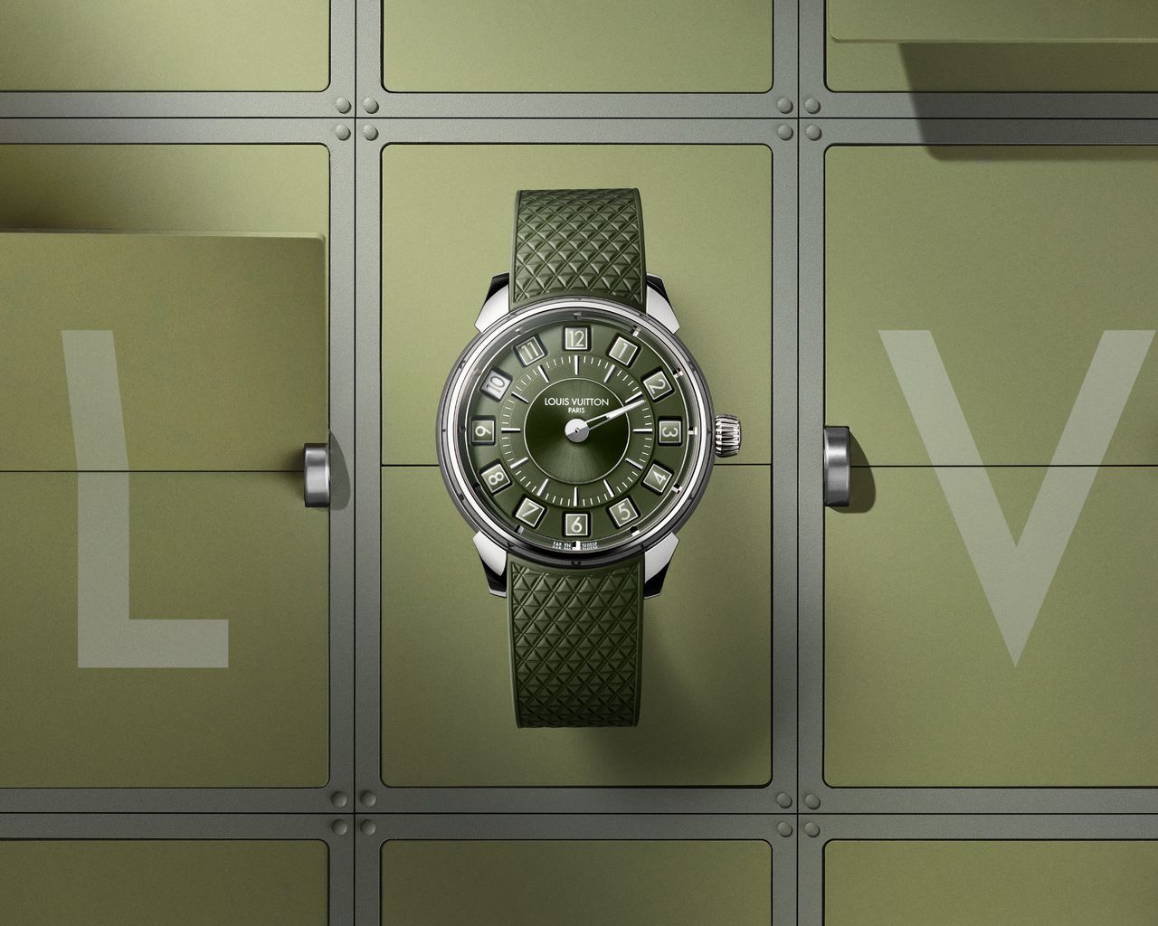 Louis Vuitton Tambour Spin Time Green