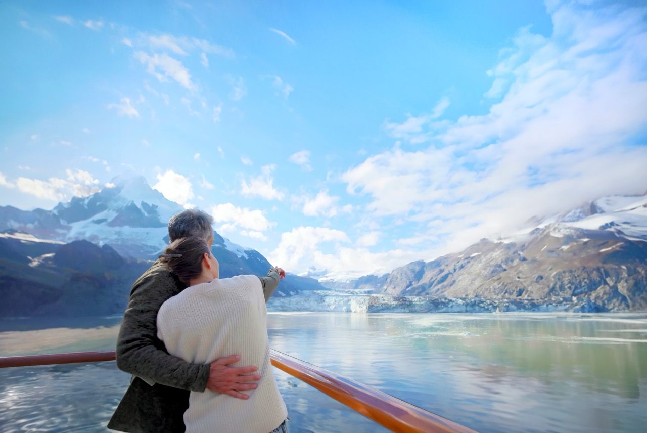 Alaska glacier deck viewing from HAL ship_Copyright Holland Ame_preview