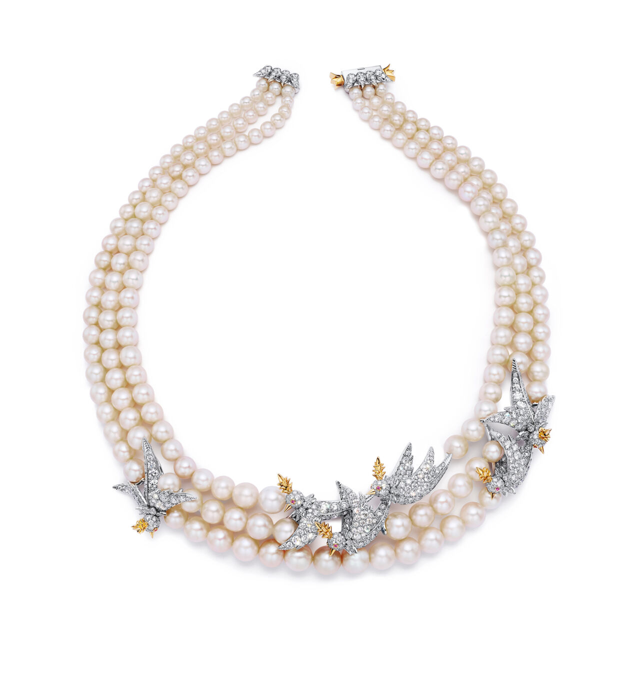 Tiffany & Co. Bird on a Pearl Collier