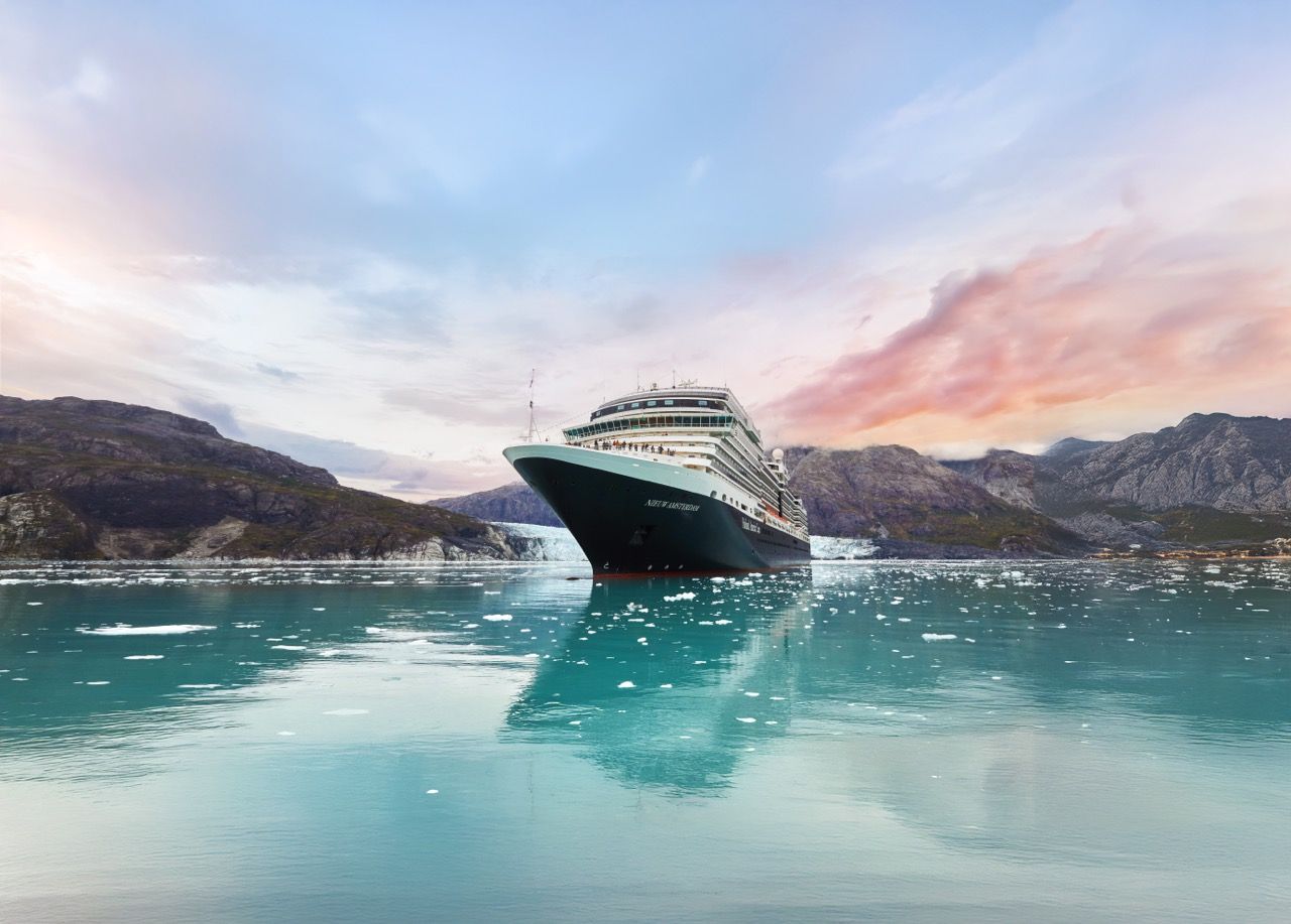 HAL ship in Alaska_Copyright Holland America Line