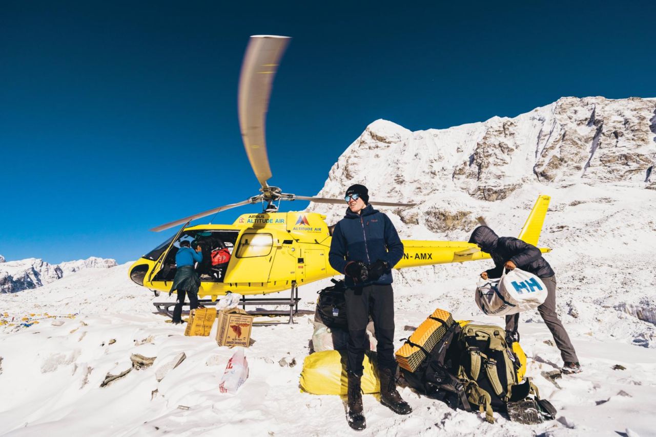 Helikopterflug nach Lukla