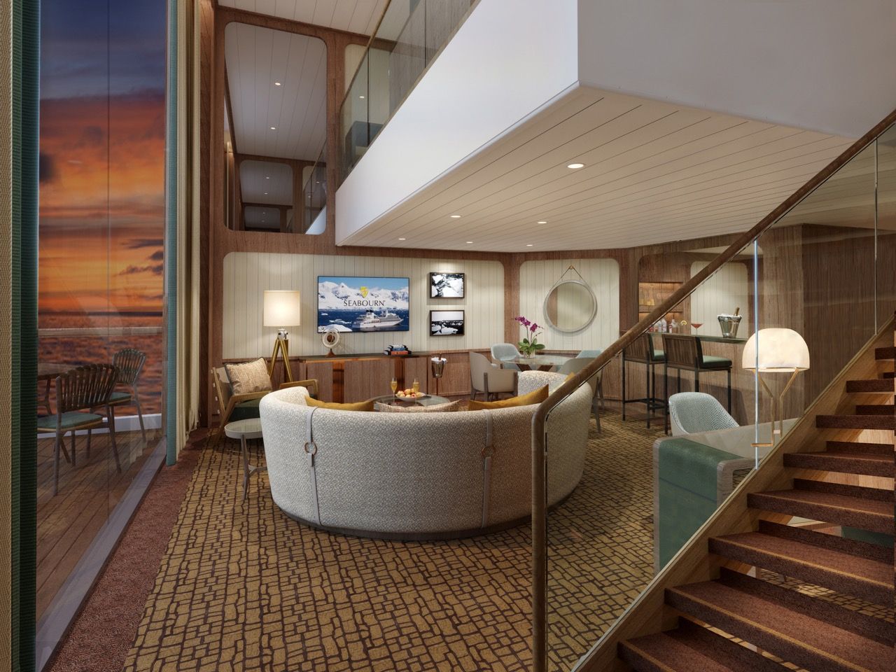 Wintergarten Suite Seabourn expedition ships - Wintergarden Suite (Living Room) Groß