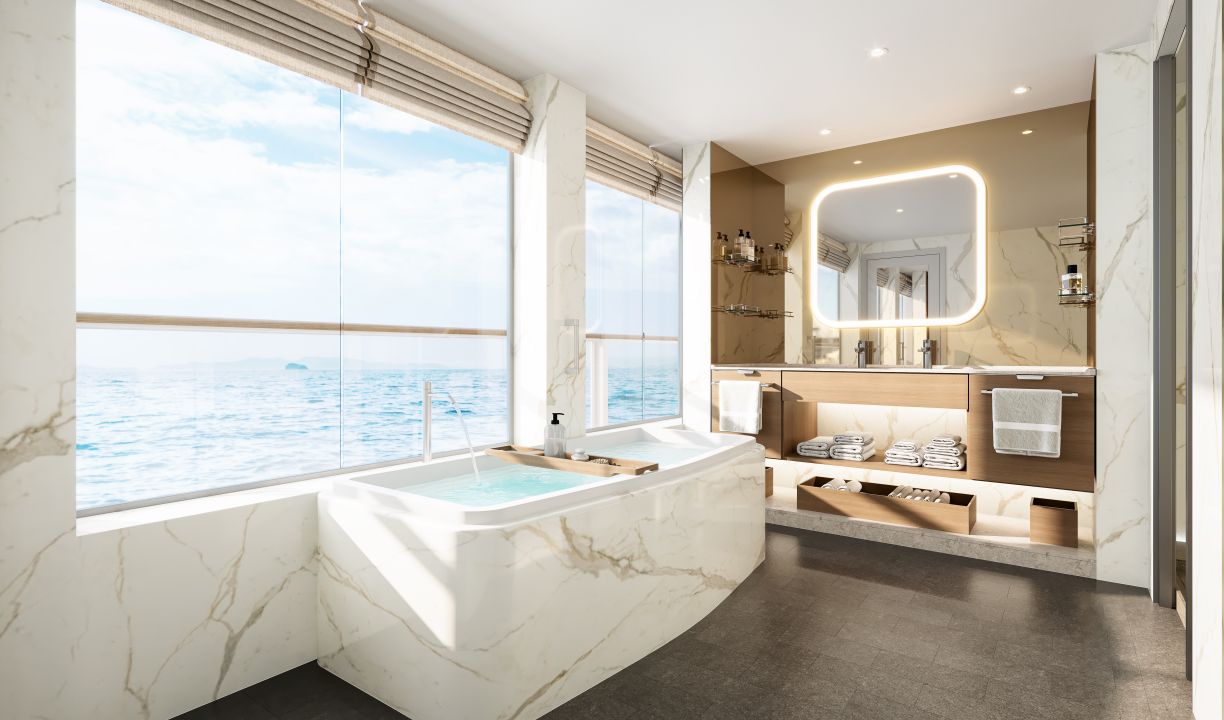 Badezimmer der Master Suite der Silver Nova