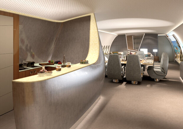 A350-VIP-Kabine, Bar