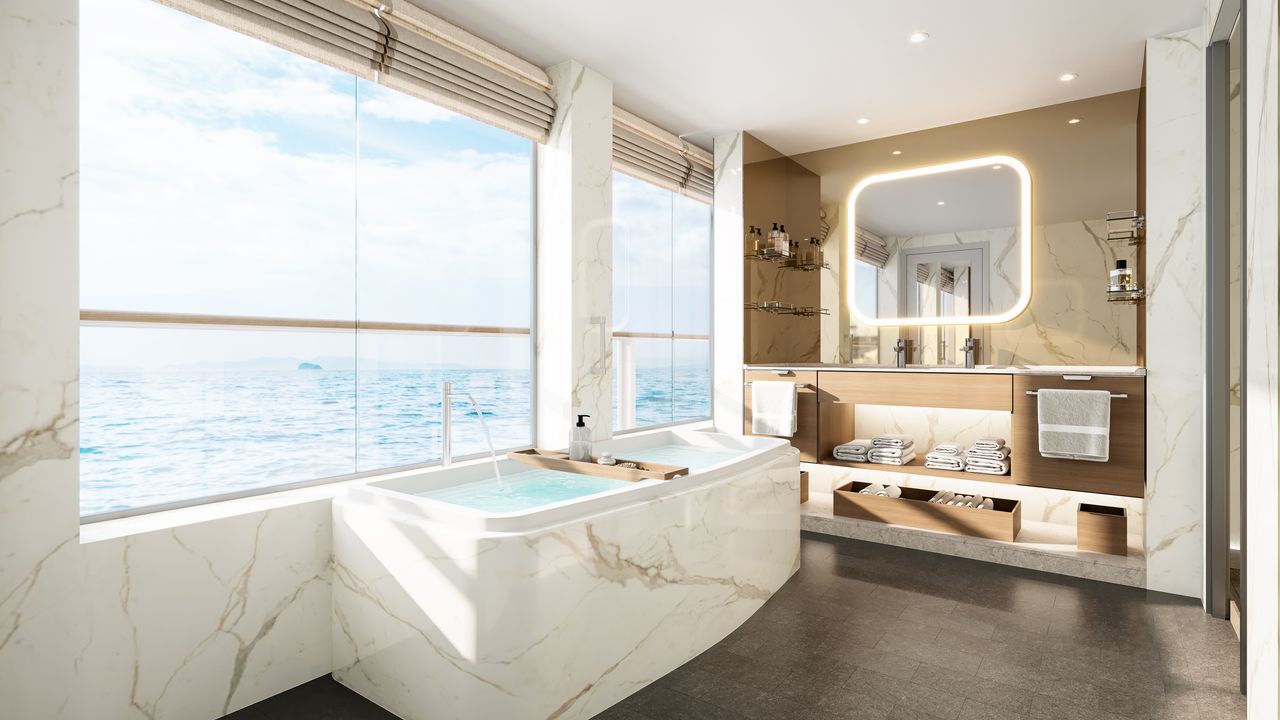 Badezimmer der Master Suite der Silver Nova