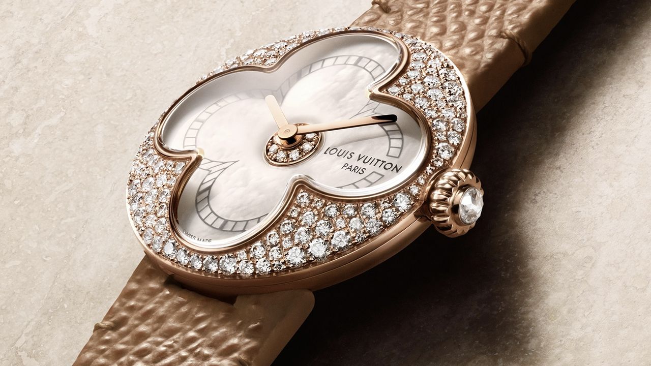 Louis Vuitton Color Blossom Uhr Diamanten