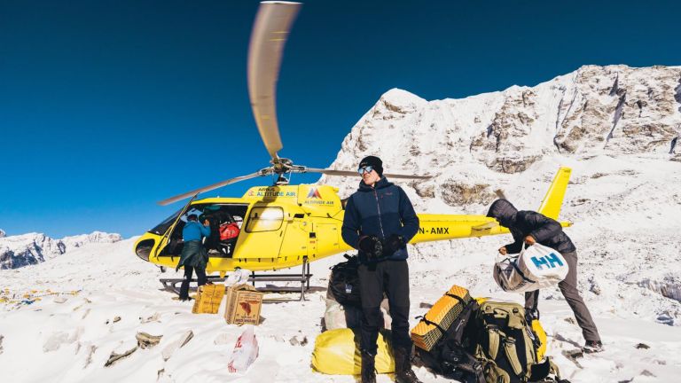 Helikopterflug nach Lukla