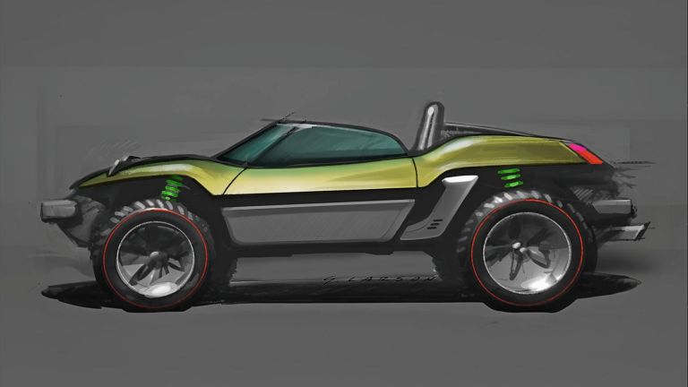 Porsche Strand-Buggy Sketch Porsche Strand-Buggy Sketch